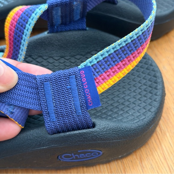 Chaco Z/Cloud 2 Multicolored Woven Strap Outdoor Sandals Size 6 - Picture 8 of 10
